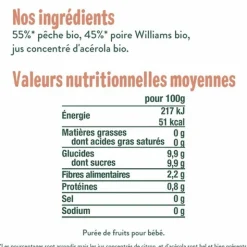 Good Goût compote pêche poire bio