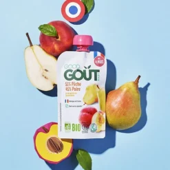 Good Goût compote pêche poire bio