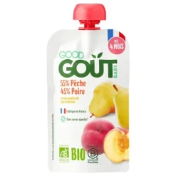 Good Goût compote pêche poire bio