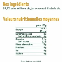 Good Goût Compote poire Williams Bio gourde