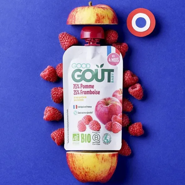 Good Goût Compote Pomme Framboise Bio
