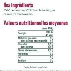 Good Goût Compote Pomme Framboise Bio