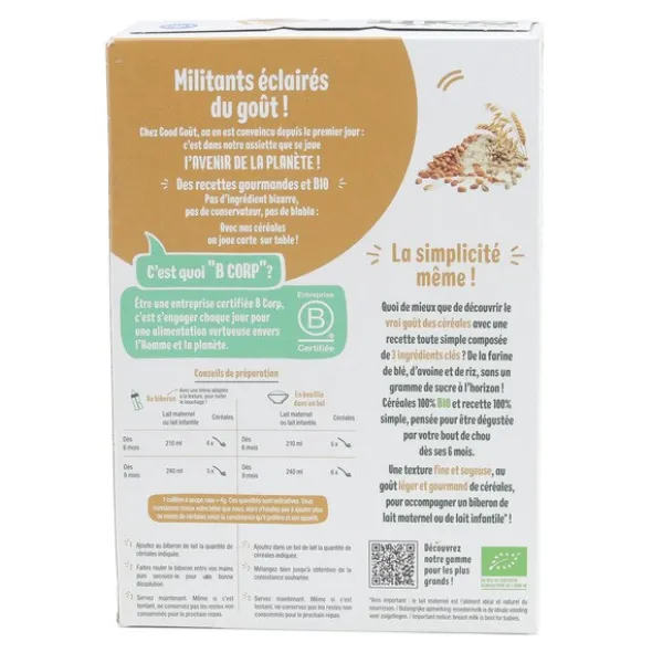 Good Goût Céréales Avoine Blé Riz Bio