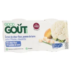 Good Goût écrasé chou-fleur pomme de terre colin