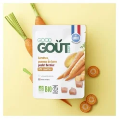 Good Goût purée Carottes Pommes de terre Poulet fermier Bio