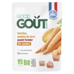 Good Goût purée Carottes Pommes de terre Poulet fermier Bio