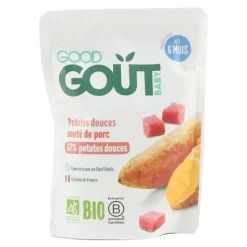 Good Goût purée Patates douces Sauté de porc Bio