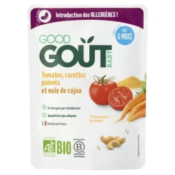 Good Goût tomates carottes polenta et noix de cajou bio