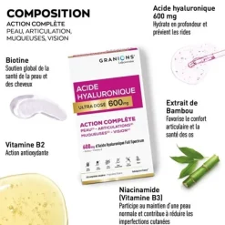 Granions acide hyaluronique 600 mg comprimés