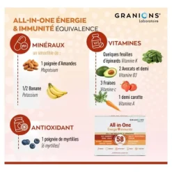 Granions All In One Energie Immunité comprimés