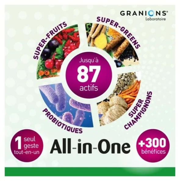 Granions All in One Green Mix Bien être et longévité poudre