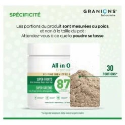 Granions All in One Green Mix Bien être et longévité poudre
