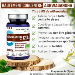 Granions Ashwagandha 1200 mg Bio comprimés