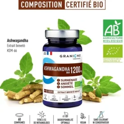 Granions Ashwagandha 1200 mg Bio comprimés