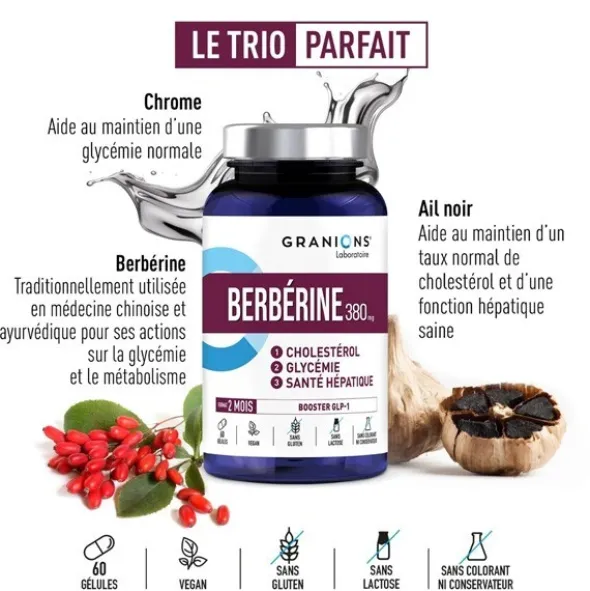 Granions Berbérine 380 mg gélules