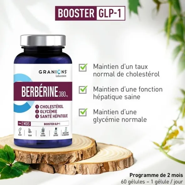 Granions Berbérine 380 mg gélules