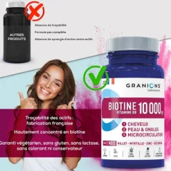 Granions Biotine 10 000 µg comprimés