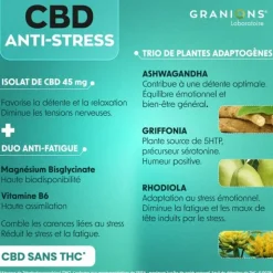 Granions CBD anti stress comprimé