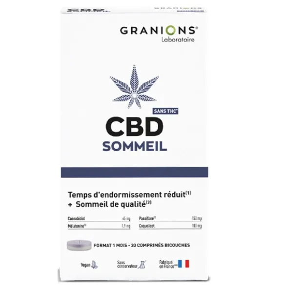 Granions CBD Sommeil comprimés