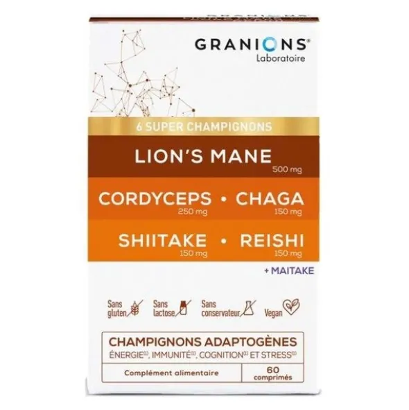 Granions Champignons adaptogènes comprimés
