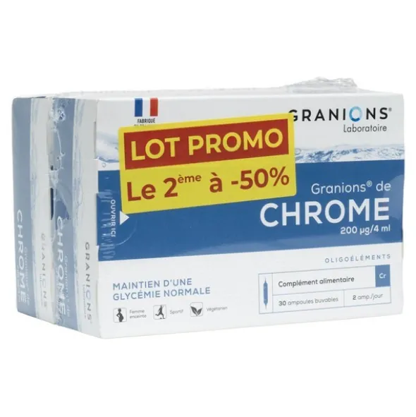 Granions chrome 200 µg ampoules