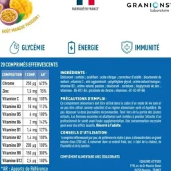 Granions Chrome picolinate 250 µg comprimés effervescents