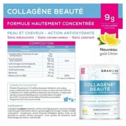 Granions Collagène+ Beauté poudre goût citron