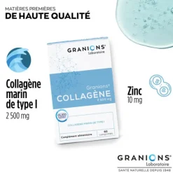 Granions collagène comprimés