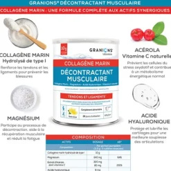 Granions collagène marin décontractant musculaire poudre