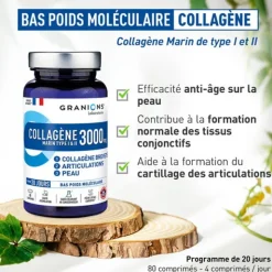 Granions collagène marin 3000 mg comprimés
