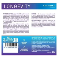 Granions complexe Longevity NADH comprimés