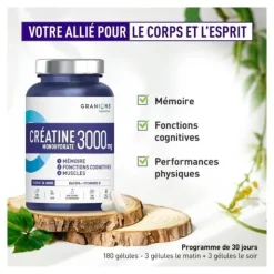 Granions Créatine monohydrate 3000 mg gélules