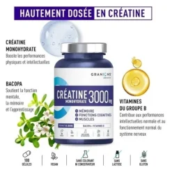 Granions Créatine monohydrate 3000 mg gélules