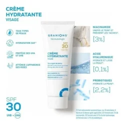 Granions Crème hydratante visage SPF 30