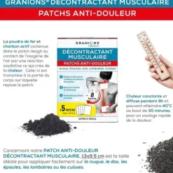 Granions Décontractant musculaire Patchs anti douleur