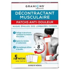 Granions Décontractant musculaire Patchs anti douleur