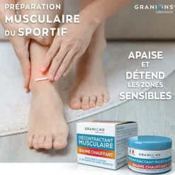 Granions décontractant musculaire baume chauffant