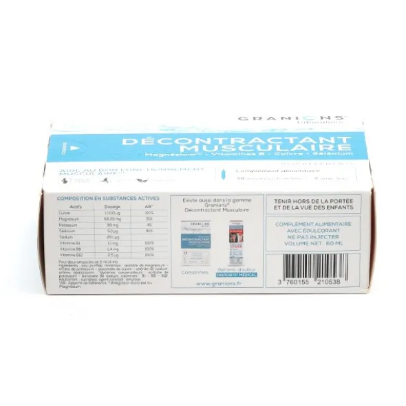 Granions Décontractant Musculaire ampoules