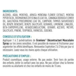Granions Décontractant musculaire spray apaisant