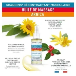 Granions Décontractant musculaire Huile de massage Arnica
