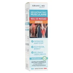 Granions Décontractant musculaire Huile de massage Arnica