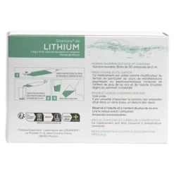 Granions de lithium ampoules