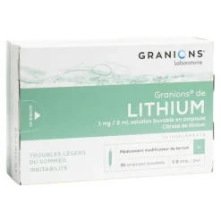 Granions de lithium ampoules