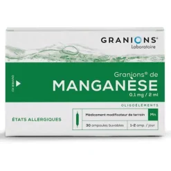 Granions de Manganèse ampoules
