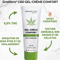 Granions Gel Crème confort CBD Menthol Camphre