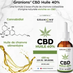 Granions Huile CBD 40 % gouttes