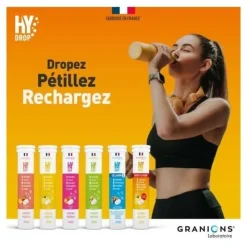 Granions Hydrop Boost Caféine Vitamines et Minéraux comprimés