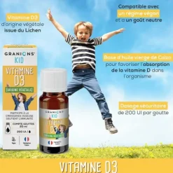 Granions Kid Vitamine D3 200 UI gouttes buvables
