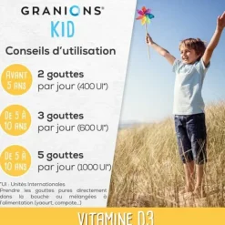 Granions Kid Vitamine D3 200 UI gouttes buvables