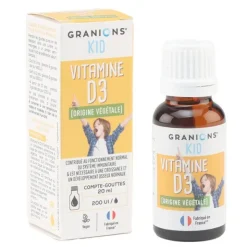 Granions Kid Vitamine D3 200 UI gouttes buvables